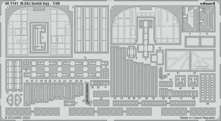 1/48 Eduard B-24J bomb bay for HOBBY BOSS 481141