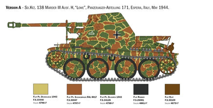 1/35 Italeri Marder III Ausf. H Sd. Kfz.138 6566