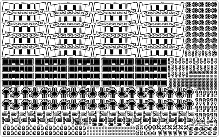 1/200 Pontos Model USS Missouri/Iowa 1944 Advanced Add-On Set 21002F1