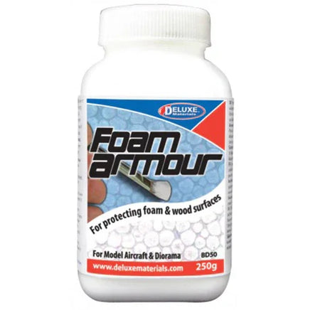 Foam Armour bottle with label on a white background