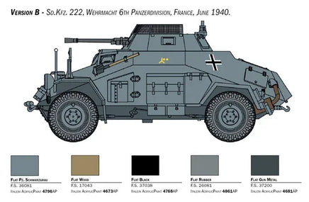 1/56 Italeri Sd. Kfz. 222/223 15769
