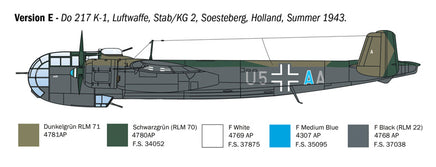 1/72 Italeri Do 217 K-1/K-2 with Fritz X 1488