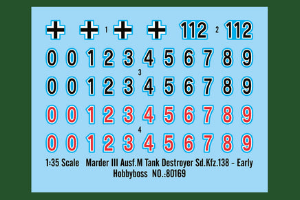 1/35 Hobby Boss Marder III Ausf.M Tank Destroyer Sd.Kfz.138 - Early 80169