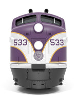 N Broadway Ltd EMD E7A ACL 536 Purple & Silver, Paragon4 Sound/DC/DCC 8761