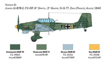 1/48 Italeri Junkers JU-87B Stuka 2807 - MPM Hobbies