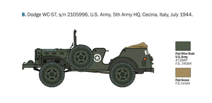 1/35 Italeri Dodge WC-56/57 Command Car 0228