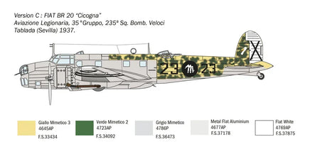 1/72 Italeri FIAT BR.20 Cicogna 1447