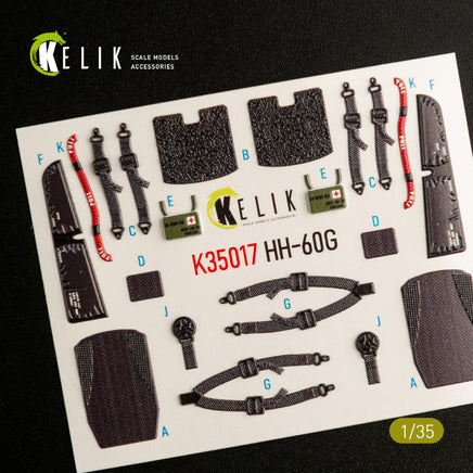 1/35 Kelik HH-60G Pave Hawk interior 3D decals for Kitty Hawk kit K35017