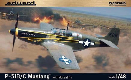 1/48 Eduard P-51B/C Mustang w/ Dorsal Fin Plastic Model Kit 82108