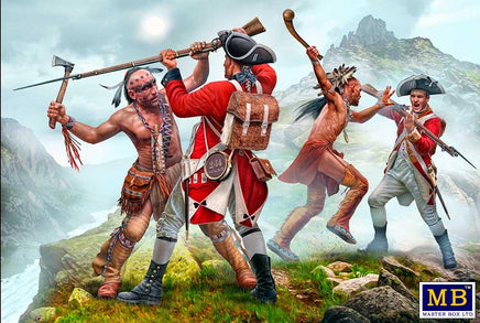 1/35 Master Box Indian Wars Series: XVIII Century Kit No. 7 The Mohicans Mortal Combat 35236