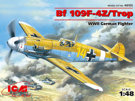 1/48 ICM Messerschmitt Bf 109F-4Z/Trop WWII German Fighter 48105