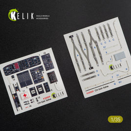 1/35 Kelik CH-54A Tarhe interior 3D decals for ICM kit K35009