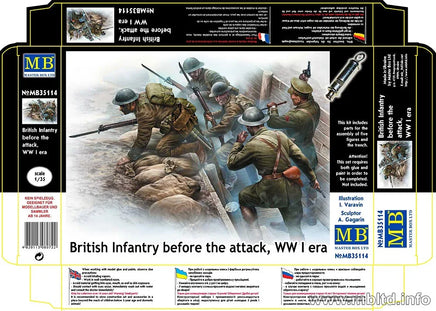 1/35 Master Box British Infantry Before the Attack 35114