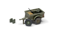 1/72 Airfix Willys British Airborne Jeep, Trailer & 75mm Howitzer M1 Gun D-Day A02339
