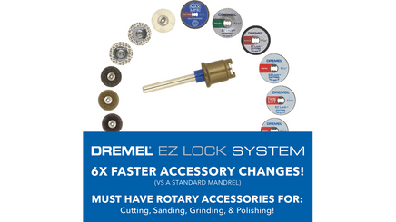 Dremel 1 1/2" Ez Lock Plastic Fiberglass Reinforced (5 Blades) Ez Lock Cut-Off Wheel Ez476