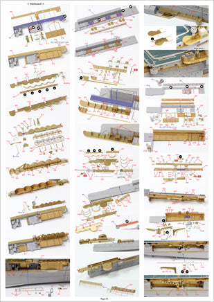 1/350 Pontos Model USS CV-6 Enterprise 1942 Detail Up Set (Blue Deck) 37031FB