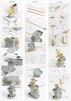 1/200 Pontos Model USS BB-63 Missouri 1945 Detail Up Set (No Wooden Deck) 22002F1
