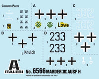 1/35 Italeri Marder III Ausf. H Sd. Kfz.138 6566