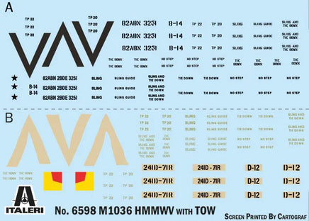 1/35 Italeri HMMWV M1036 TOW Carrier 6598