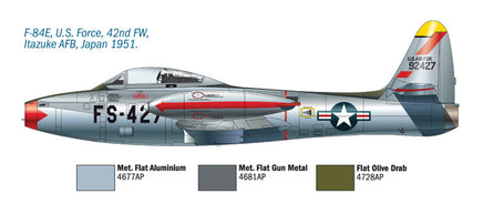 1/72 Italeri F-84 E/G Thunderjet 1321