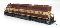 HO Broadway Ltd EMD SD45 WC 7522 Maroon & Yellow No-Sound/DCC-Ready 9827