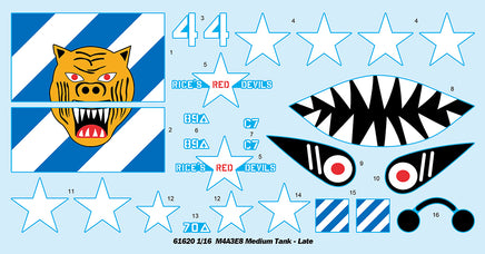 1/16 iLoveKit M4A3E8 Medium Tank - Late 61620