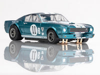 AFX Mega G+ 1965 Shelby Mustang GT350R Mark Donohue Blue/White 22071
