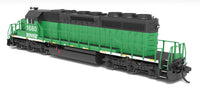 N Broadway Ltd EMD SD40-2 BNSF 1680 BN Black/Green/White w/Patch Paragon4 Sound/DC/DCC 9462