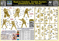1/35 Master Box Zombieland Series: Kit No. 3 Road to Freedom. Zombie Hunters 35243
