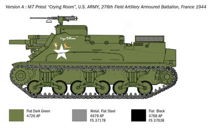 1/35 Italeri M7 Priest Howitzer Motor Carriage 6580