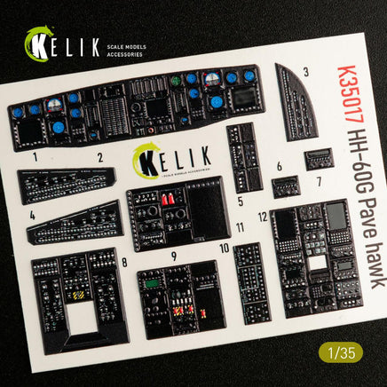1/35 Kelik HH-60G Pave Hawk interior 3D decals for Kitty Hawk kit K35017