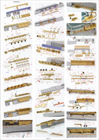 1/350 Pontos Model USS CV-6 Enterprise 1942 Detail Up Set (Teak Tone Deck) 37031FN