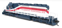 N Broadway Ltd EMD SD40-2 Milw 156 Bicentennial Paint Scheme Paragon4 Sound/DC/DCC 9466