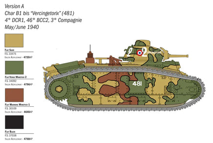 1/56 Italeri Char B1 Bis 25766