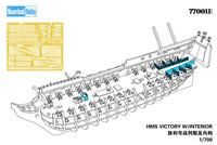 1/700 Neverland Hobby HMS Victory Sailing Ship w/Interior (DX Version) Plastic Model Kit 77001E