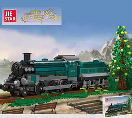 Jie-Star Retro Steam Train with Base (1031 pcs) 59020