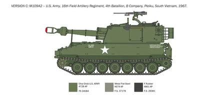 1/35 Italeri M109 A2/A3/G 6589