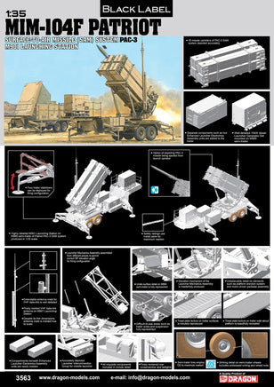1/35 Dragon Model MIM-104F Patriot Surface-to-Air Missile (SAM) 3563
