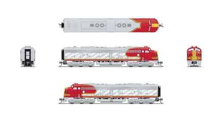 N Broadway Ltd EMD E8A ATSF 83L Warbonnet, Paragon4 Sound/DC/DCC 8811