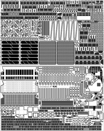 1/350 Pontos Model USS LHD-2 Essex Kit + Detail Up Set 37001R1