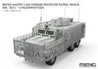 1/35 Meng British Mastiff 2 6x6 Wheeled Protected Patrol Vehicle SS012