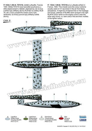 1/32 Special Hobby Fieseler Fi-103 / V-1 Hi-Tech Kit SH32078
