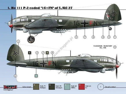 Kagero Publishing 1/32 Heinkel He 111 Ps of KG 27 Book 32002