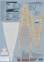 1/200 Pontos Model Bismarck 1941 Detail Up Set Basic Ver.2 (No Wood Deck) 22001F2