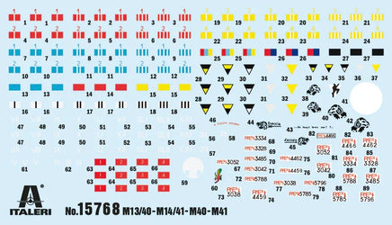 1/56 Italeri Italian Tanks - Semoventi M13/40 - M14/41 - M40 - M41 15768