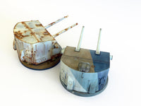 1/35 Pig Models USN 5/38 Twin Gun Mount Turret Plastic Model Kit 35-001