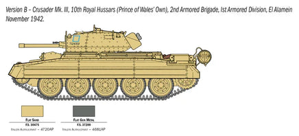 1/35 Italeri Crusader Mk. III with British Crew 6592