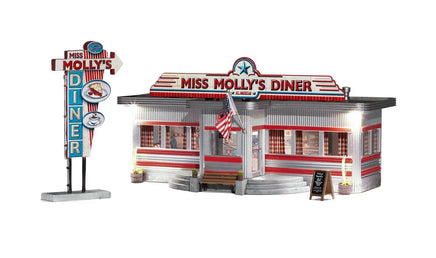 HO Woodland Miss Molly's Diner BR5066