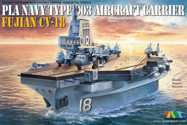 1:Egg Tiger Model PLA Navy Type-003 Aircraft Carrier Fujian CV-18 Cute Ship Kit Series / Q Version 618