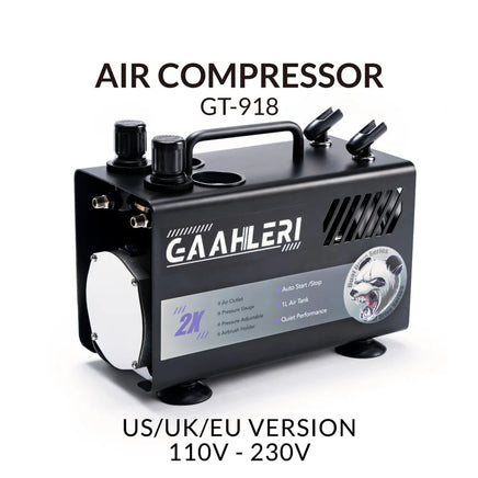 Gaahleri Dual Drive Series Airbrush Air Compressor GT-918 for Airbrush Painting 40058